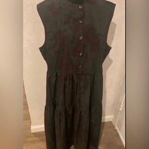 Women’s Elegant Black Sleeveless Dress (Size 3XL)